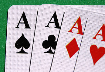 Image showing four aces