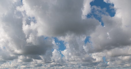 Image showing cloudy morning sky, nature background