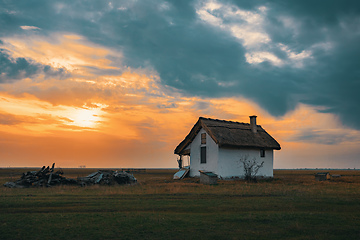 Image showing house of shepherds on the Hungarian puszta