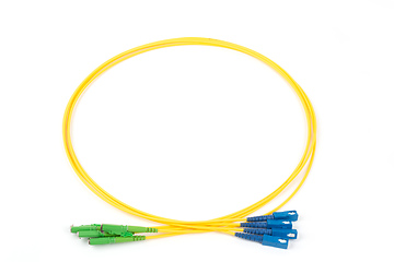 Image showing fiber optic single mode hybrid patch cord