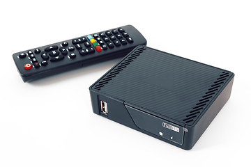 Image showing TV set top box with android OS