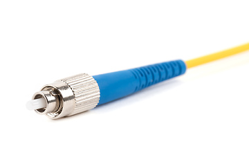 Image showing fiber optic single mode FC patch cord