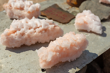 Image showing salt mineral crystal in Namibia