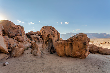 Image showing Elephant rock, Brandberg mountain. Namibia