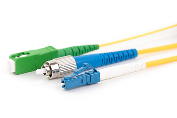 Image showing fiber optic single mode connectors