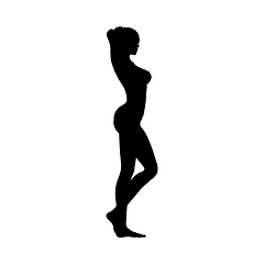 Image showing Naked sexy girls silhouette