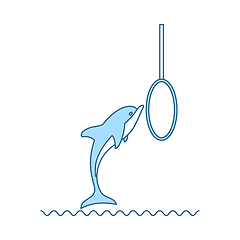 Image showing Jump Dolphin Icon