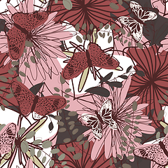 Image showing Seamless Floral Pattern