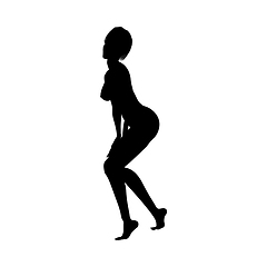 Image showing Naked sexy girls silhouette