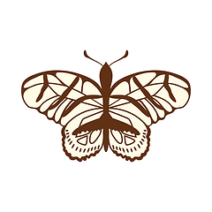 Image showing Sketch of Butterfly