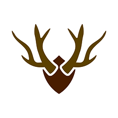 Image showing Icon Of Deer\'s Antlers