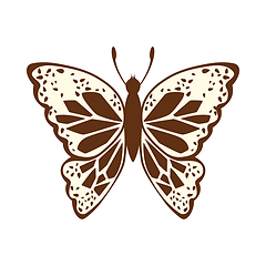 Image showing Sketch of Butterfly