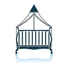 Image showing Crib With Canopy Icon