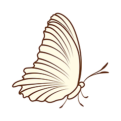 Image showing Sketch of Butterfly