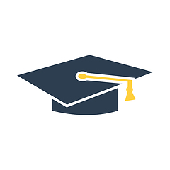 Image showing Icon Of Graduation Cap In Ui Colors