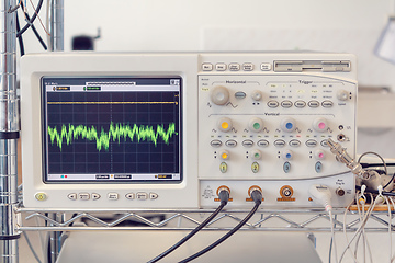 Image showing testing equipment - wave analyzer osciloscop