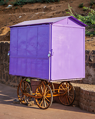 Image showing Hawker cart, India