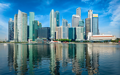 Image showing Modern city skyline