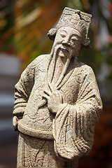 Image showing Wat Pho stone guardian statue, Thailand