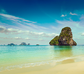 Image showing Pranang beach. Krabi, Thailand