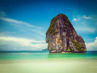 Image showing Pranang beach. Krabi, Thailand