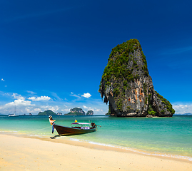 Image showing Thailand tropical vacation concept background