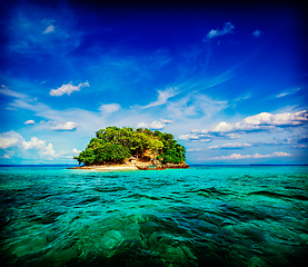 Image showing Tropical island in sea