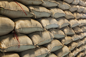 Image showing Rice bags