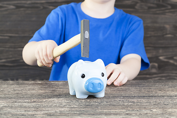 Image showing break a piggy bank