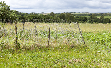 Image showing metal fence