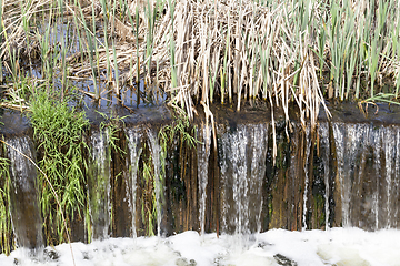 Image showing artificial waterfall