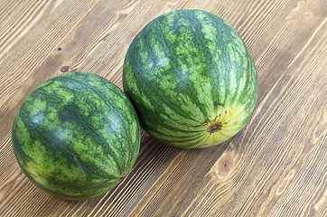 Image showing two watermelons