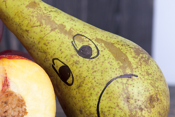 Image showing sad on a pear