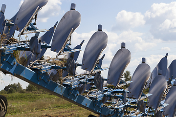 Image showing polished steel plows