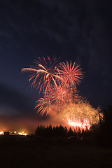 Image showing Active fireworks