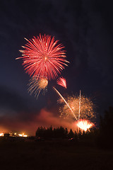 Image showing Large firework explosion