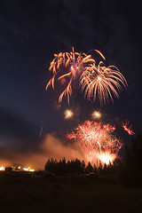 Image showing Fireworks display