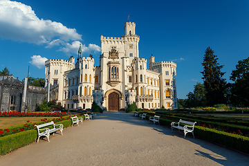 Image showing Czech Republic castle Hluboka nad Vltavou