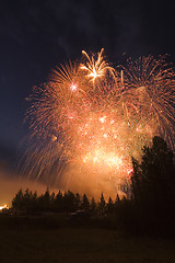 Image showing Large fireworks