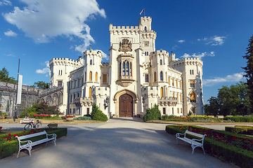 Image showing Czech Republic castle Hluboka nad Vltavou