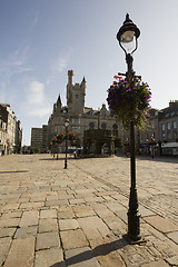 Image showing Sunny autumn day in downtown Aberdeen, UK