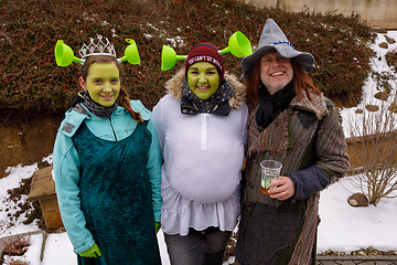 Image showing People attend the Masopust Carnival