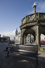 Image showing Calm sunny day in central Aberdeen, UK