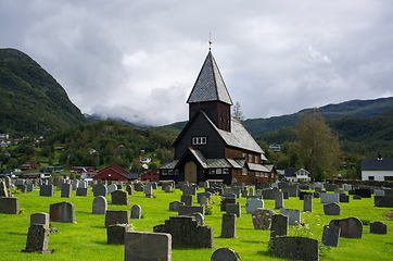 Image showing Roldal Stave Church, Sogn og Fjordane, Norway