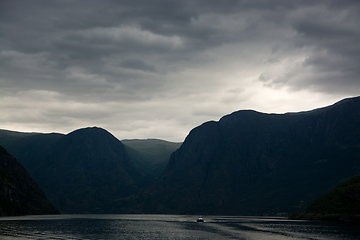 Image showing Naeroyfjord, Sogn og Fjordane, Norway