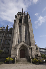Image showing The spire of Marshall College, Aberdeen, UK