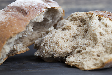 Image showing broken loaf of bread
