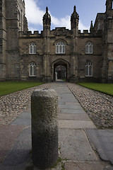 Image showing Entrance to King College in Aberdeen, UK