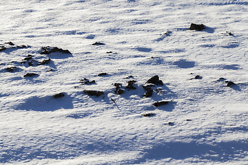 Image showing snow-covered land