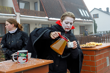 Image showing People attend the Masopust Carnival